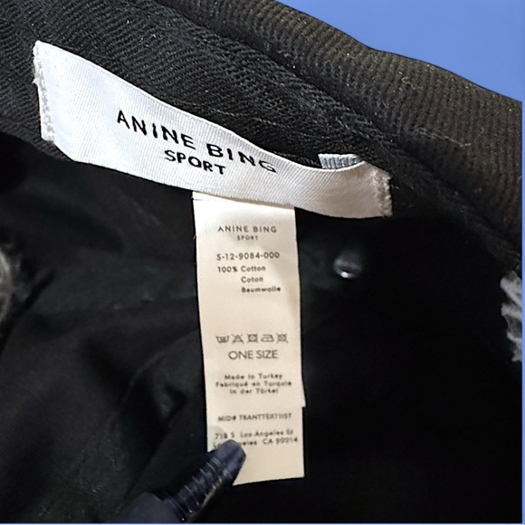 Anine Bing Classic Black Jeremy Baseball Hat Cap - Picture 6 of 6